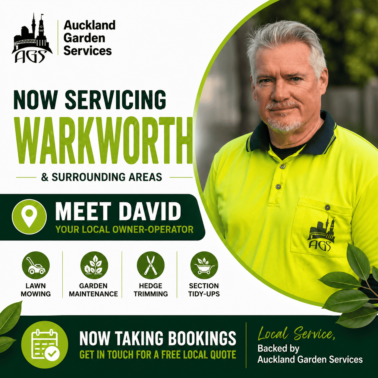 Meet David: Auckland Garden Services’ First Franchisee in Warkworth & North Rodney